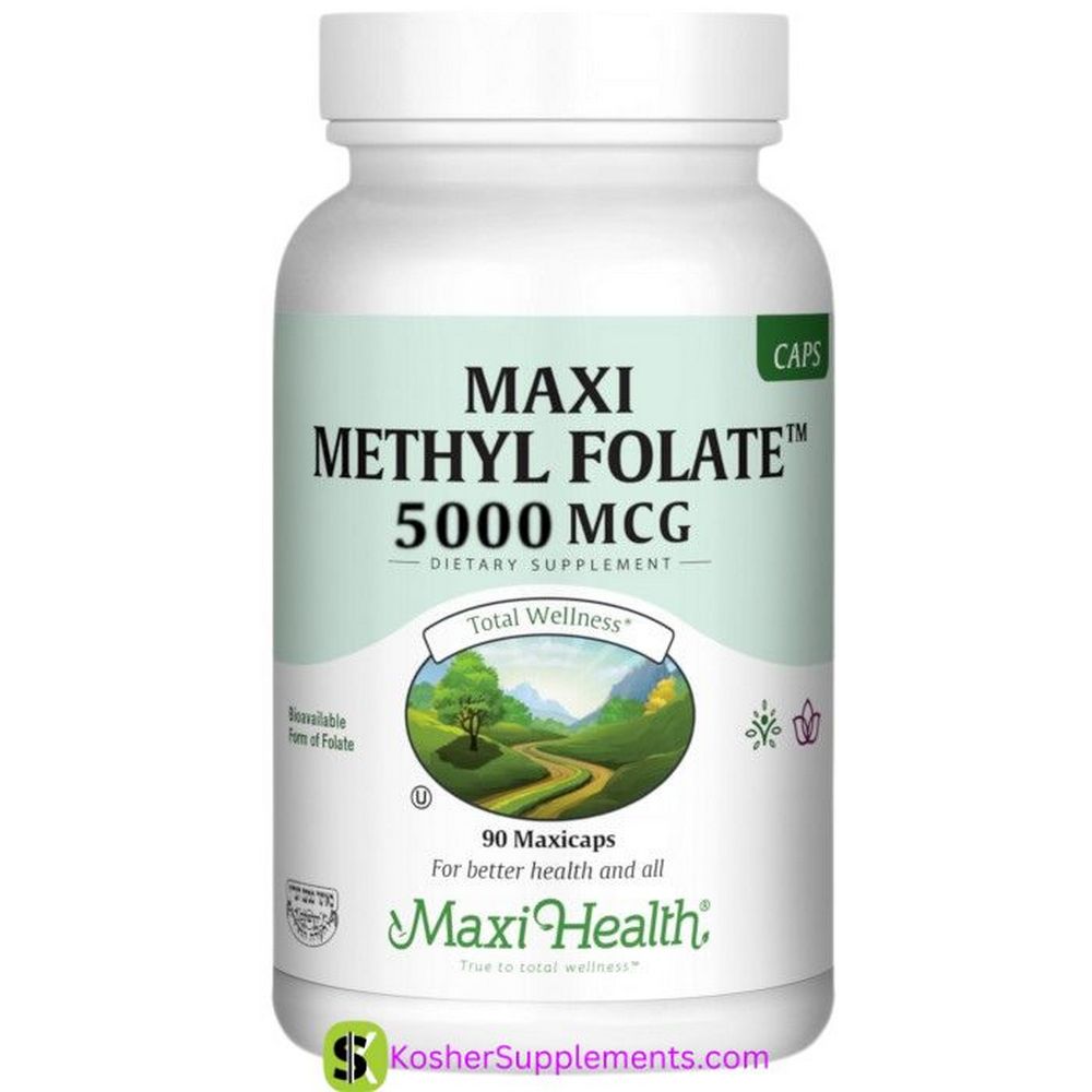 Methyl Folate 5000 90 front 28104d6838